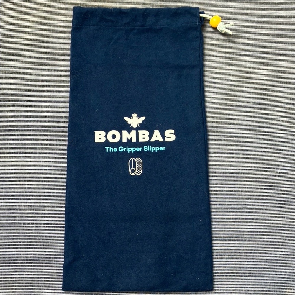New Blue Bombas The Gripper Slipper Drawstring Bag